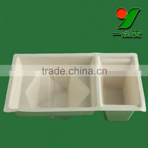 2016 Hot Sale Creative Bio Degradable Recyclable Hollow Out Ornament Unbleached Sugarcane Fiber Molded Pulp Body Scrub Packaging thumbnail-3