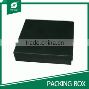 MEDIUM LAMINATED CARDBOARD BALCK BOXES FOR PACKAGING WATCH thumbnail-1