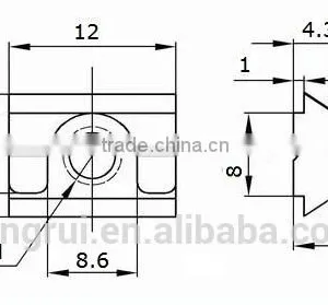 T-slot Nut With Spring Leaf thumbnail-4