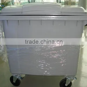 Eco Friendly Industrial Outdoor Hdpe 1100 Liter Garbage Bin Recycling thumbnail-4
