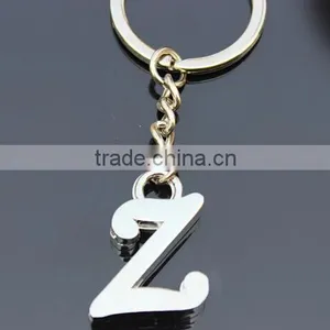 Wholesale High Quality Metal Alphabet Keychain thumbnail-1