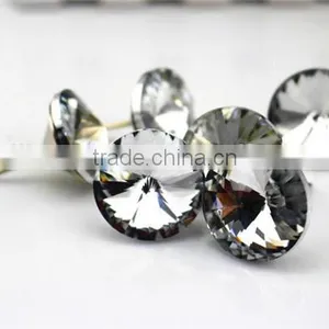 Fashion Girl Dress Crystal Rhinestone Button thumbnail-2