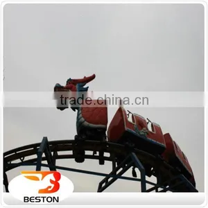 Playground Family Rides Roller Coaster Electric Mini Sliding Dragon for Sale thumbnail-6