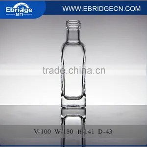 100ml Food Grade Clear Olive Oil Glass Bottles thumbnail-1