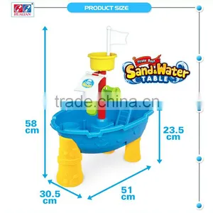 Luxury PP Pirate Boat Beach Sand Toy and Water Play Table thumbnail-2