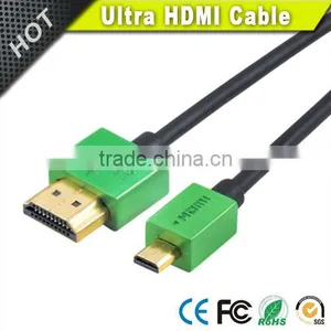 Ultra-Slim HDMI Cables 3D & 4K Rated With Ethernet - 3 Feet thumbnail-1