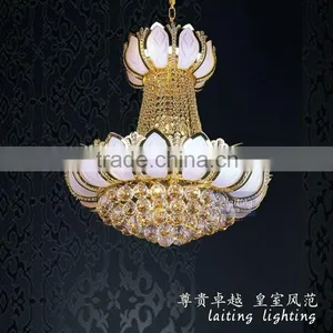 White Glass Pendant Lamp Crystal Ball Chandelier Lighting thumbnail-2