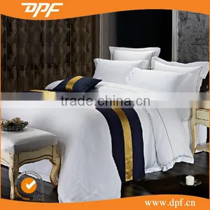 2015 Cotton Luxury Satin Used Hotel Bed Sheets Set 5 Star Korea Style Bedding Set thumbnail-1