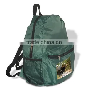 210D Polyester Promotional Backpack thumbnail-1