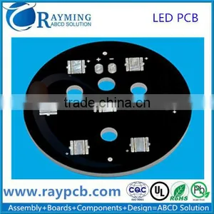 2.0mm Borad Thickness Led Pcb Printed ,Circular Black Soldermask Pcb thumbnail-1