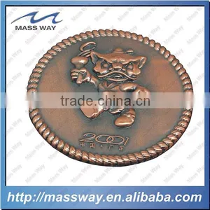 Promotional Die Casting Zinc Alloy Custom 3D Metal Antique Coin thumbnail-2