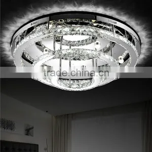 Top Quality Round LED Ceiling Lamp 90W 230V Cheap Crystal LED Chandelier thumbnail-3