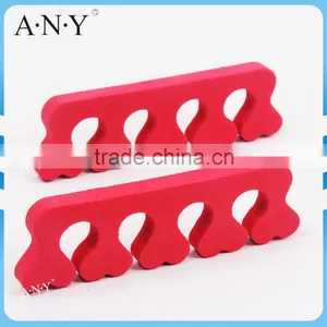 Professional Nail Art Tool Red Sponge Toe Separator Heart Shape thumbnail-1
