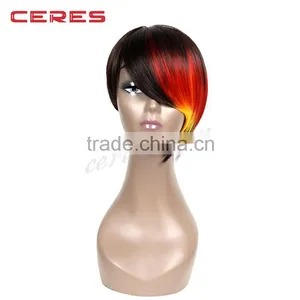 Ombre Shoulder Length Bob Women Wig, Toyokalon Synthetic Front Lace Wig, Fashion Women Curly Wig thumbnail-3