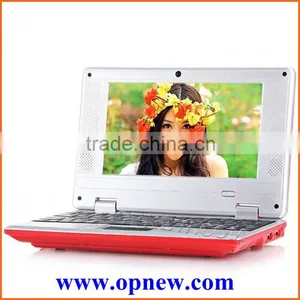 7 Inch Students Laptop Mini Netbook Android 4.4 Dual Core Laptop VIA 8880 Cpu WIFI USB RJ45 Port HDM External 3G thumbnail-1