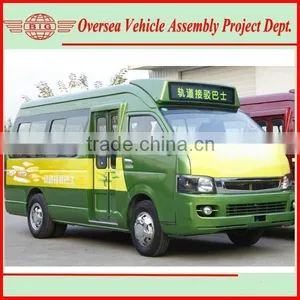 16-20 Seats Layout JMC Engine Technology China CNG Mini Shuttle Buses With A/C thumbnail-1