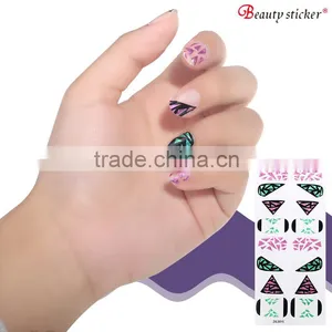 China Supplier Wholesale Polish Nail Wraps Self-adhesive Nail Wraps thumbnail-6