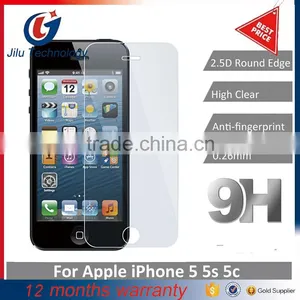 For IPhone 5 5S 5G 4 4S 4G Tempered Glass Clear Screen Protectors, Anti-Scratch Premium Film Clear Screen Guard RCD04010 thumbnail-1
