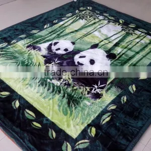 Hot Selling New Design 100 % Polyester Korean Style2Ply Mink Blanket thumbnail-1