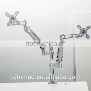 Modern Appearance Lcd Arm Support Clamp Mount and Grommet Mount Hanging Dual Monitors Screens Lcd Arm thumbnail-1