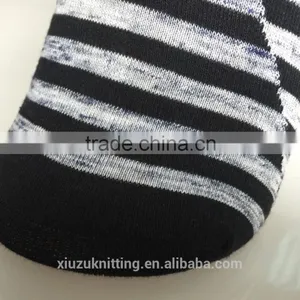 OEM 100% Cotton Leisure Quality Knitted Stripes Socks thumbnail-2