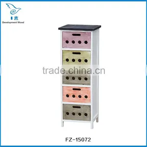 Bedroom Furniture Storage Cabinet 5 Drawers Cabinets thumbnail-4