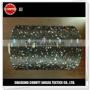 7.8NM 120D/2 Knitting Polyester Sequins Yarn Used in Sweater, Scarf, Carpet, Curtain, Handicraft and so on thumbnail-1