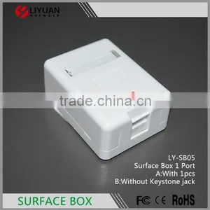 LY-SB05 1 Ports Surface Mount Box for RJ45 Module thumbnail-1
