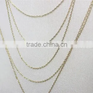 Triangle Layered Necklace Gold Smooth Surface Metal Necklace 2016 Fashion Style Wholesale thumbnail-4