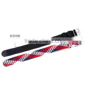 Multi-color High-quality Fancy Woven Perlon Watch Bracelets thumbnail-3