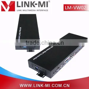 LINK-MI LM-VW02 1in4out (USB/VGA/AV/HDMI) to HDMI 1X4 Converter Splitter/matrix HDMI 2x2 3x3 LED Video Wall Controller thumbnail-1