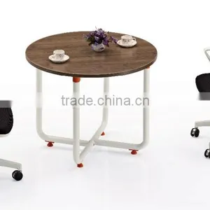 Simple Design Office Furniture Small Round Meeting Table thumbnail-4