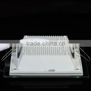 AC85-265V LED Panel Downlight 18W Square Glass Panel Lights thumbnail-4