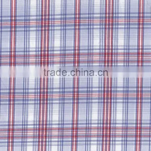 Yarn Dyed Woven Cotton Plaid Check Jacquard Dobby Shirting Fabric thumbnail-3