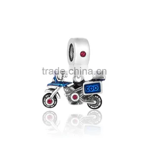 Motorcycle Charms Fashional Cool Silver Unique Pendants thumbnail-1
