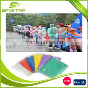 Rainponcho Various Kind of Material PE/PEVA/EVA/PVC/Polyester/Nylon Rain Coat thumbnail-1