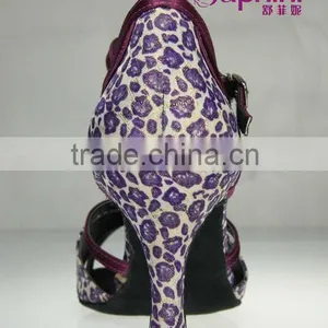 Suphini Top Line Dance Shoes Leopard Latin Dance Shoes thumbnail-3