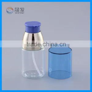 PET Round Cosmetic Lotion Pump Bottle thumbnail-2