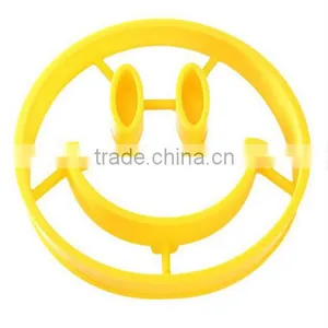 Silicone Smile Face Pancake Egg Fried Ring Mould / Silicone Fried Egg Mould / Egg Tray Mould thumbnail-3