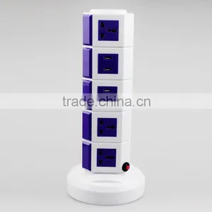 ME-S5 Five Layer Vertical Rotary Socket of Multifunction Plug Socket thumbnail-3
