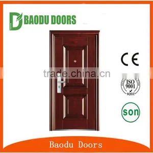 High Quality Exterior Main Door Designs Security Iron Single Door Design thumbnail-5