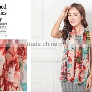 Butterfly Printed Scarf/chiffon Cheap Scarf/mix Design Fashion Scarf thumbnail-6