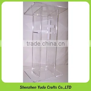 Church Plexiglass Prodium Acrylic Church Pulpit Plexiglass Church Desk thumbnail-2