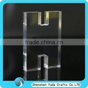 CNC Laser Cut Out Clear Acrylic Letters H for Advertising Sign, Custom Made Signage Letter thumbnail-1