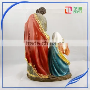 Factory Resin Religion Holy Family With Baby Jesus Polyresin Nativity Figurines thumbnail-4