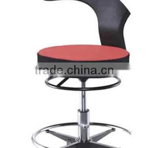 Modern Barber Chairs / Barber Stools With High Quality Chrome Round Bar Base thumbnail-4