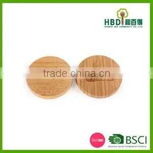 Bamboo Lid for Glass Jar /bamboo Canister Lid/bamboo Candle Jar Lid thumbnail-1
