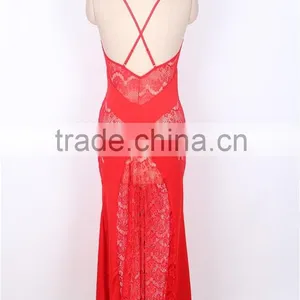 Long Lace Tube Babydoll Dress Arab Women Sexy Lingerie thumbnail-4