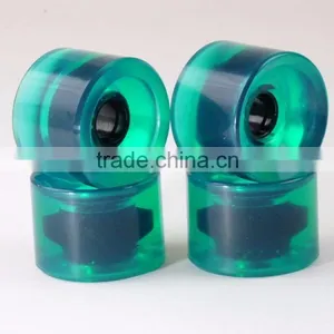 Wholesale Clear Transparent Long Board Wheels 75x58mm thumbnail-3