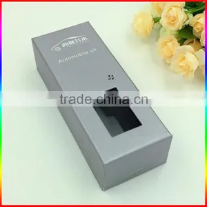 Automobile Oil Hard Grey Paper Gift Box Packaging With PVC Window thumbnail-2